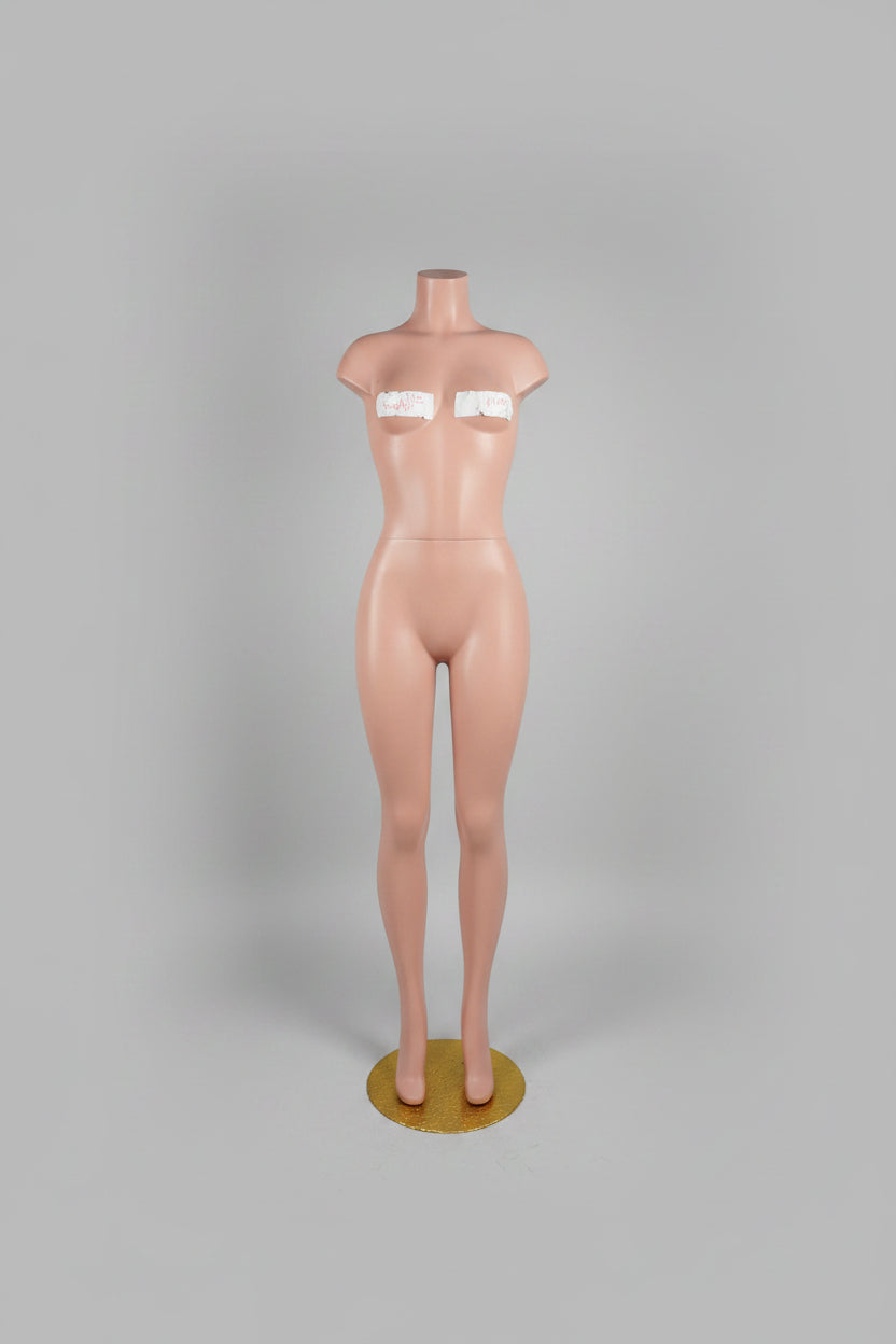 Nude Female Mannequin Display – Gold Base Jewelry & Clothing Stand