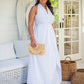 Long White Wrap Dress