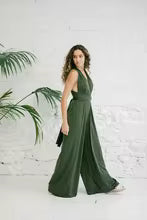 Latina Flair Backless Wide-Leg Jumpsuit