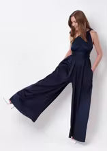 Latina Flair Backless Wide-Leg Jumpsuit