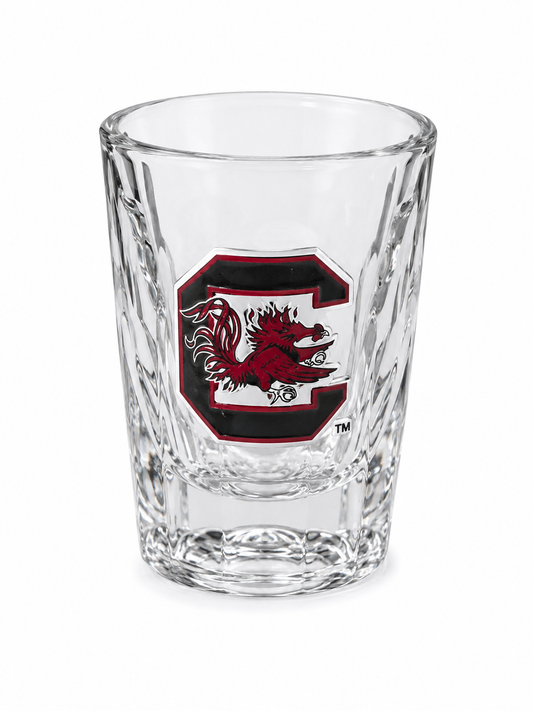 Red & Black College Football Shot Glass | Fan Gift Barware