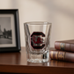 Red & Black College Football Shot Glass | Fan Gift Barware
