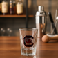 Red & Black College Football Shot Glass | Fan Gift Barware