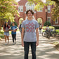 Gray Graphic T-Shirt | College Football Inspired Fan Tee