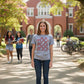 Gray Graphic T-Shirt | College Football Inspired Fan Tee