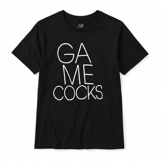Gamecocks Black Graphic T-Shirt Short Sleeve College Fan Tee