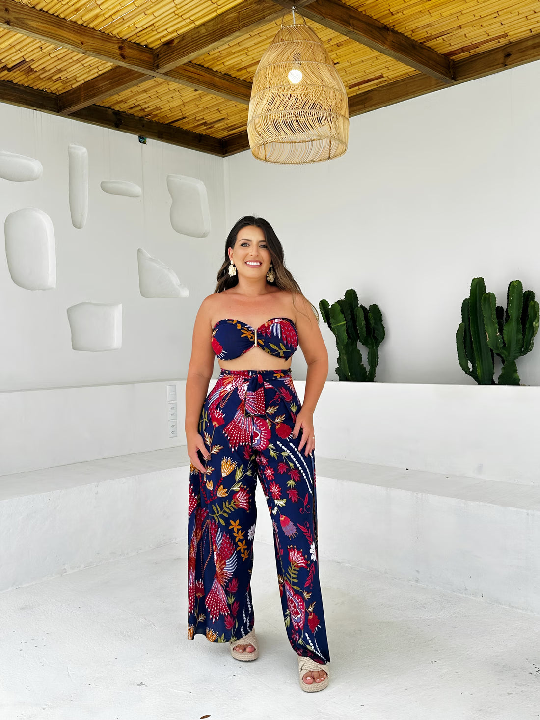 Painted Blue Jumpsuit Set