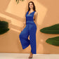 Latina Flair Backless Wide-Leg Jumpsuit