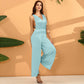 Latina Flair Backless Wide-Leg Jumpsuit