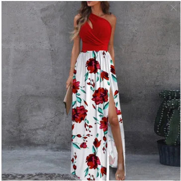 Latina Bloom Off-Shoulder Maxi – Floral Print Summer Dress