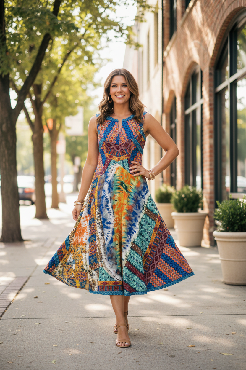 Printed Dress